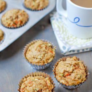 Zucchini Carrot Apple Muffins | Healthy Muffin Recipe