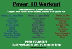 power of ten workout