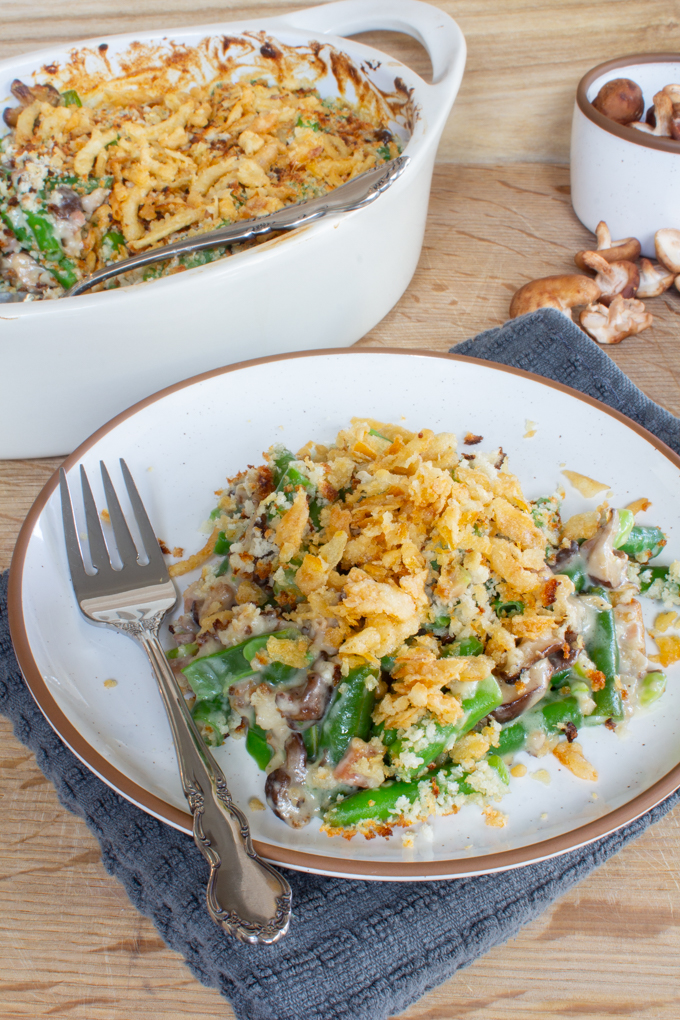 healthy fresh green bean casserole