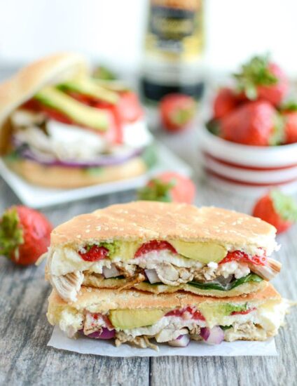 Balsamic Strawberry Chicken Panini