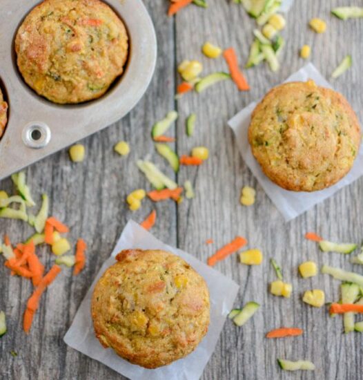 vegetable corn muffins