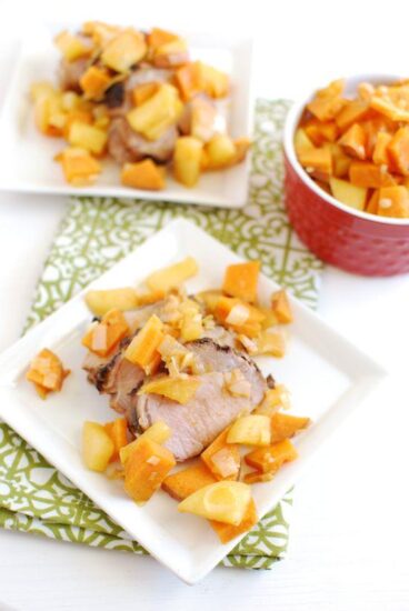 10 Minute Sweet Potato and Apple Saute