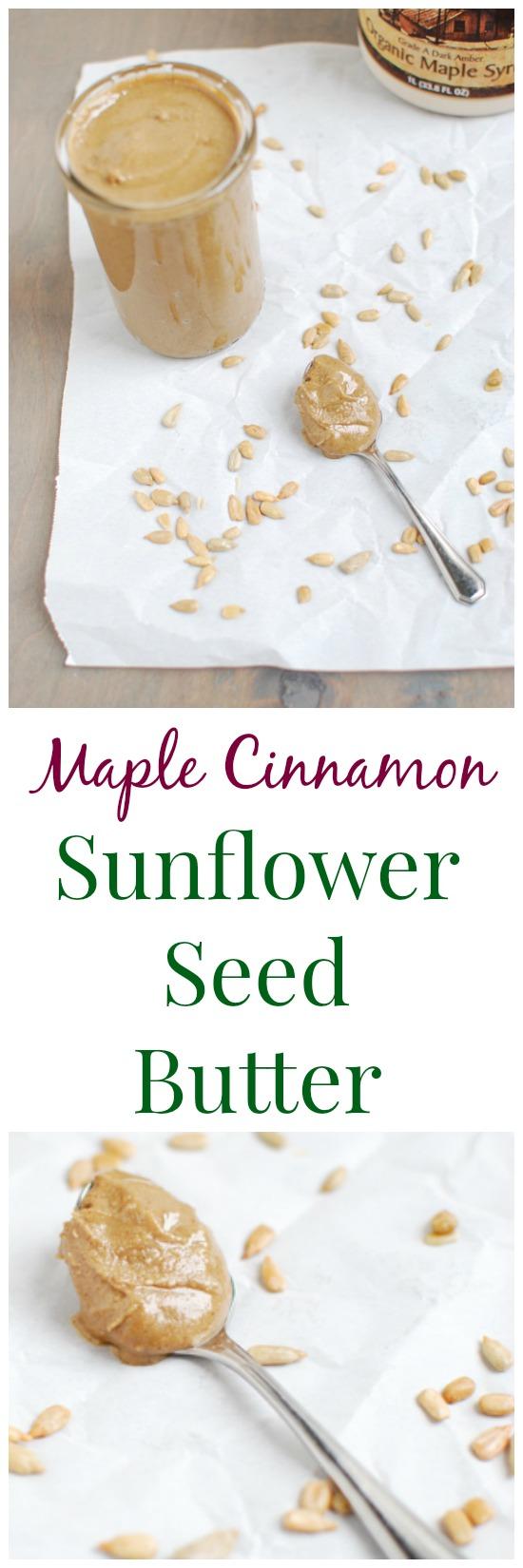 Maple Cinnamon Sunflower Seed Butter