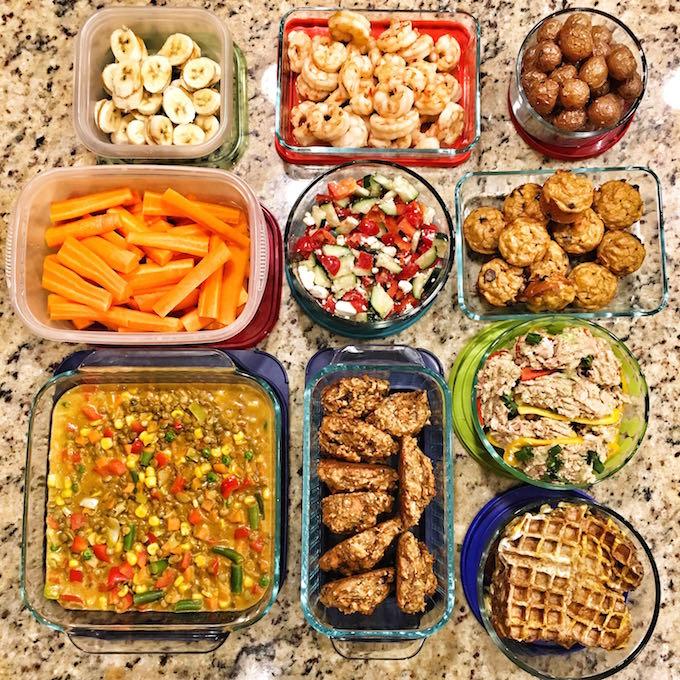 Green Food Lunch Box Meal Prep - Project Meal Plan