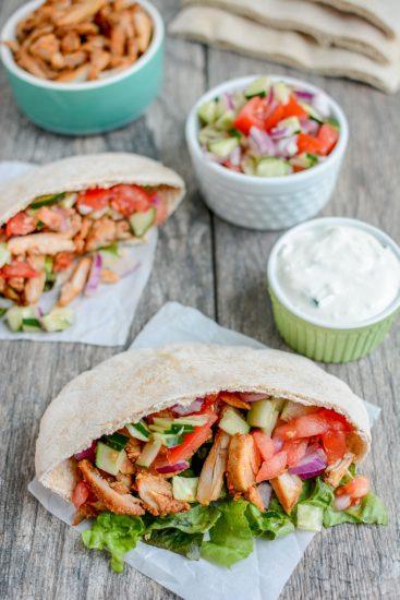 Spicy Chicken Pitas | Easy Chicken and pita recipe!