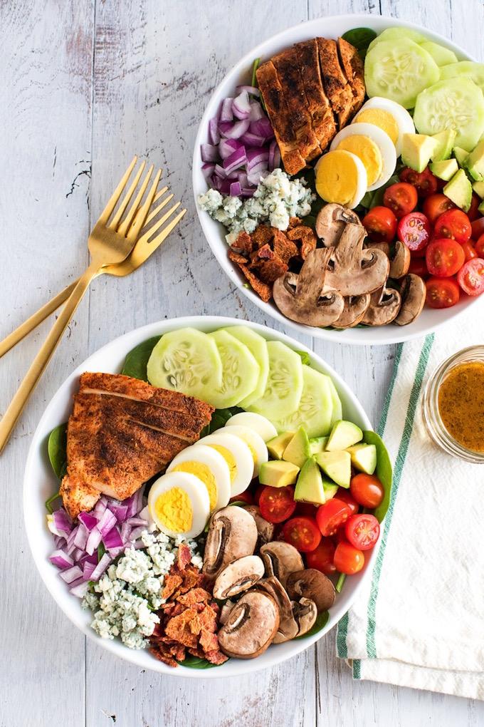 blackened chicken cobb salad