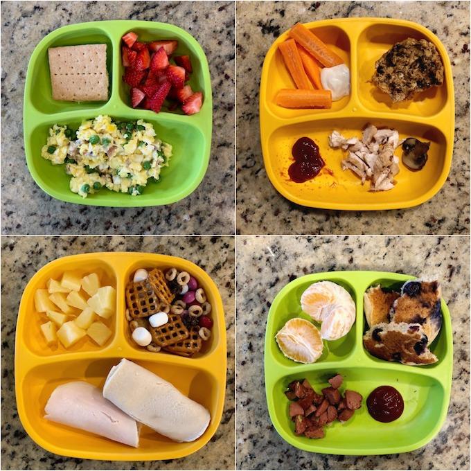 toddler meals on divided plates