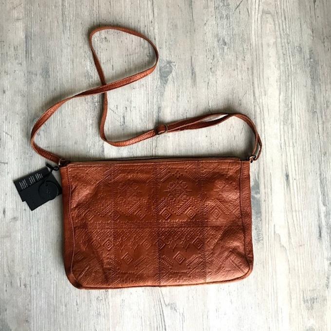 brown leather purse