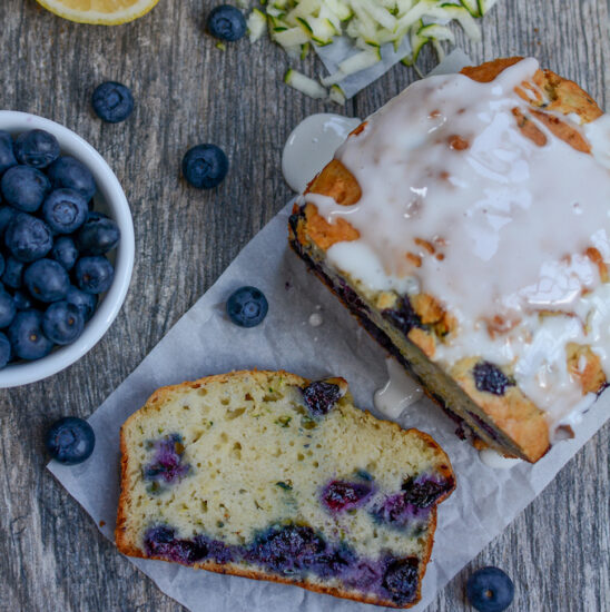 easy lemon blueberry zucchini bread