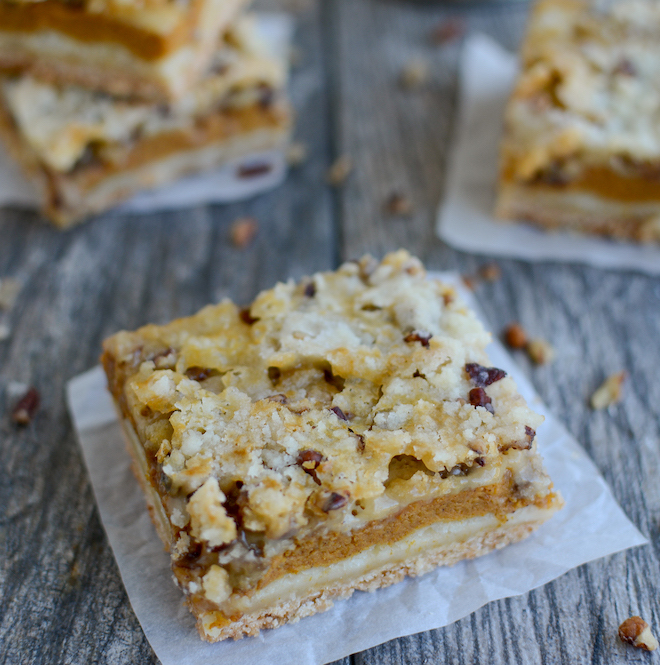 EASIEST Pumpkin Bars with Cream Cheese Frosting