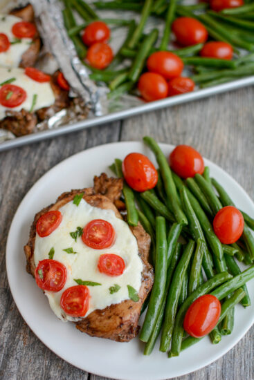 Sheet Pan Caprese Chicken | Sheet Pan Chicken Breast Recipe