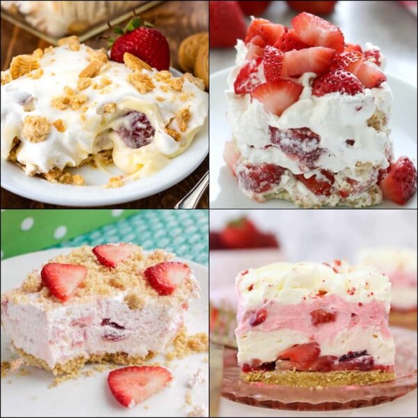 20+ Quick Easy Strawberry Desserts | No Bake, Frozen & more!