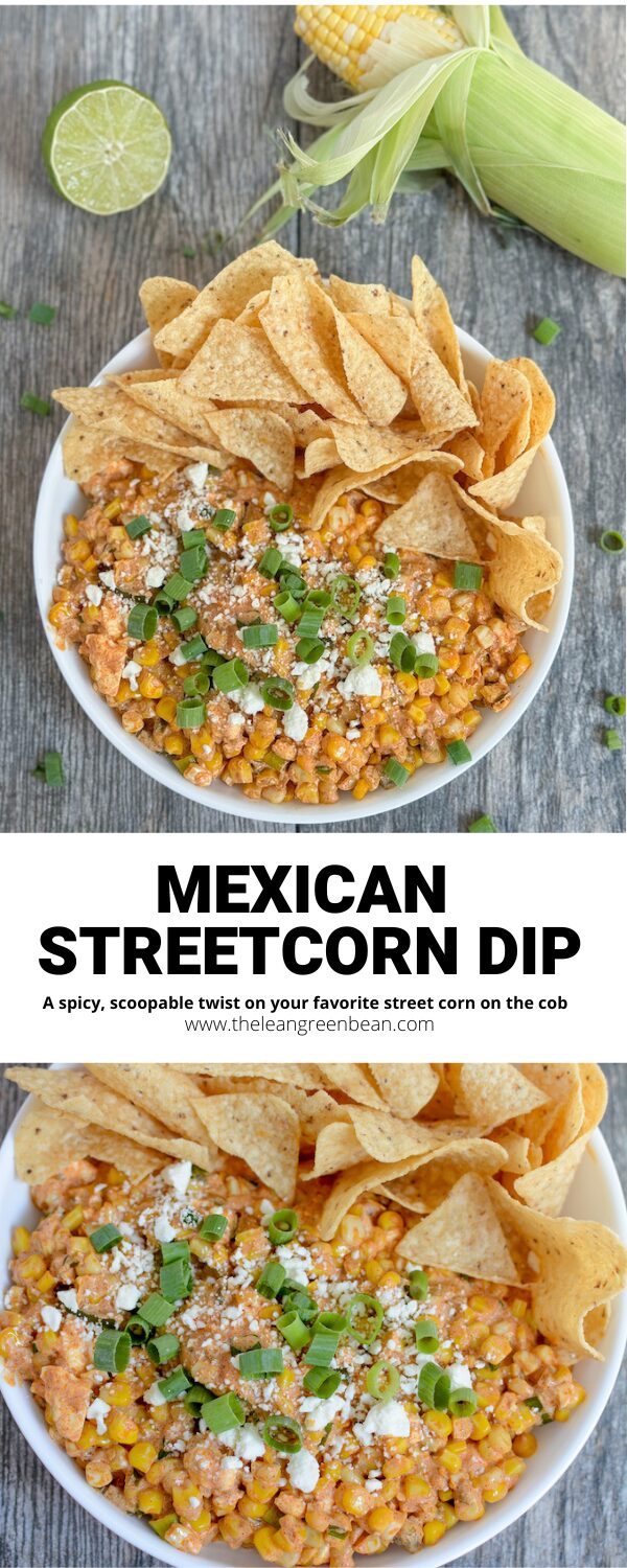 This Mexican Street Corn Dip is sure to be a hit at your next party or gathering. Spicy, flavorful and easy to make it's perfect for dipping with chips!