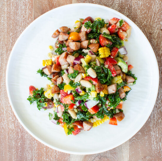 kale and white bean salad